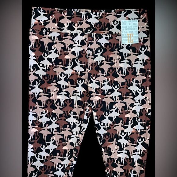 LuLaRoe Tall&Curvy Leggings • Unicorn Collection • Ballerinas • Adult 12-18+ NWT - Picture 3 of 14